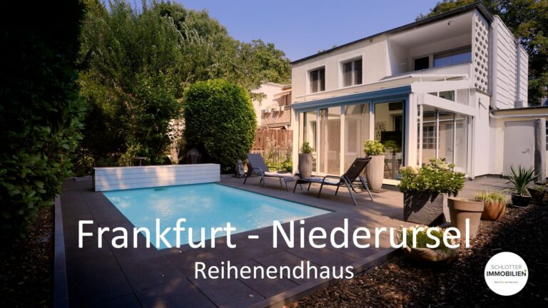 Modernisiertes Haus mit Pool & Garten in Frankfurt